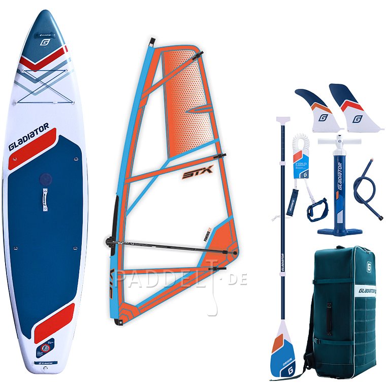 SUP GLADIATOR WindSUP 11'6 SC incl. Segel 2026 - aufblasbares Stand Up Paddle Board mit Windsurf Option
