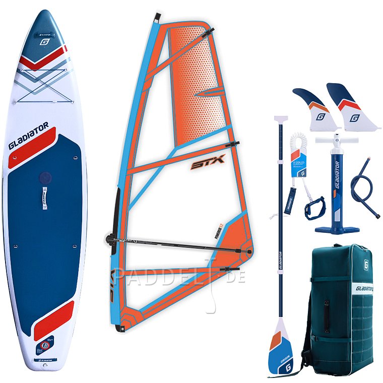 SUP GLADIATOR WindSUP 11'6 SC incl. Segel 2026 - aufblasbares Stand Up Paddle Board mit Windsurf Option