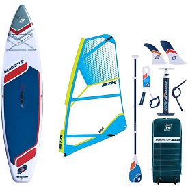 SUP GLADIATOR WindSUP 11'6 SC incl. Segel 2026 - aufblasbares Stand Up Paddle Board mit Windsurf Option