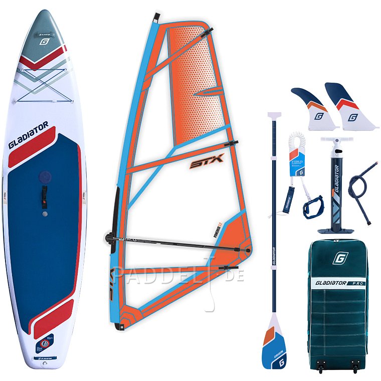 SUP GLADIATOR WindSUP 11'6 SC incl. Segel 2026 - aufblasbares Stand Up Paddle Board mit Windsurf Option