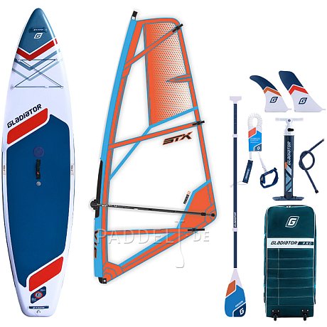 SUP GLADIATOR WindSUP 11'6 SC incl. Segel 2026 - aufblasbares Stand Up Paddle Board mit Windsurf Option