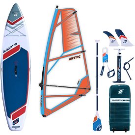 SUP GLADIATOR WindSUP 11'6 SC incl. Segel 2026 - aufblasbares Stand Up Paddle Board mit Windsurf Option