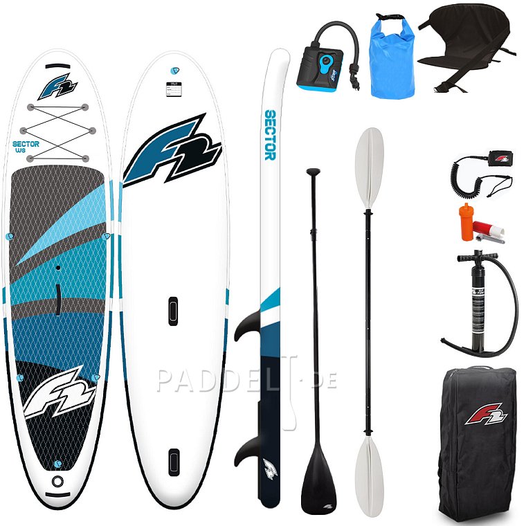 SUP F2 SECTOR 11'5 BLUE WS WindSUP - aufblasbares Stand Up Paddle Board, Windsurfboard