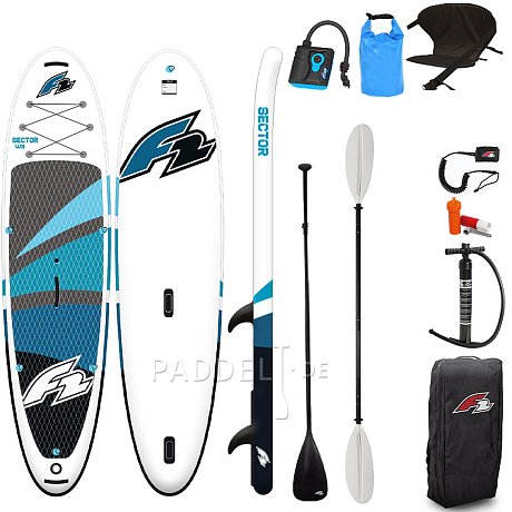 SUP F2 SECTOR 12'2 BLUE WS WindSUP - aufblasbares Stand Up Paddle Board, Windsurfboard