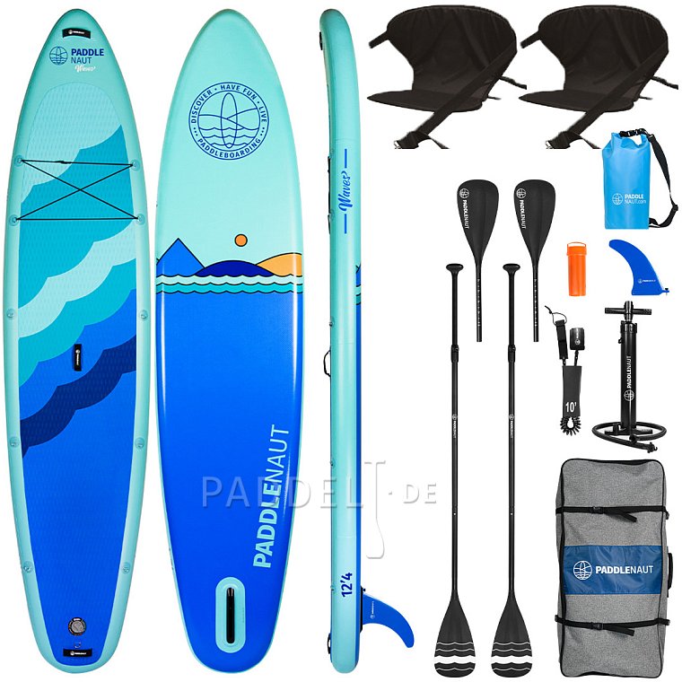 SUP PADDLENAUT WAVE 12'4'' MINICOMBO 2026 - aufblasbares Stand Up Paddle Board