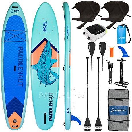 SUP PADDLENAUT SHARKO MULTI 12'4'' MINICOMBO 2026 - aufblasbares Stand Up Paddle Board