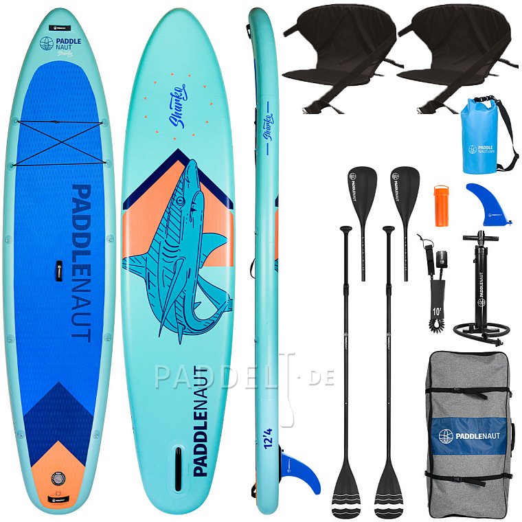 SUP PADDLENAUT SHARKO MULTI 12'4'' MINICOMBO 2026 - aufblasbares Stand Up Paddle Board
