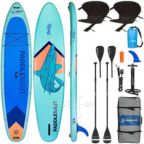 SUP PADDLENAUT SHARKO MULTI 12'4'' MINICOMBO 2026 - aufblasbares Stand Up Paddle Board