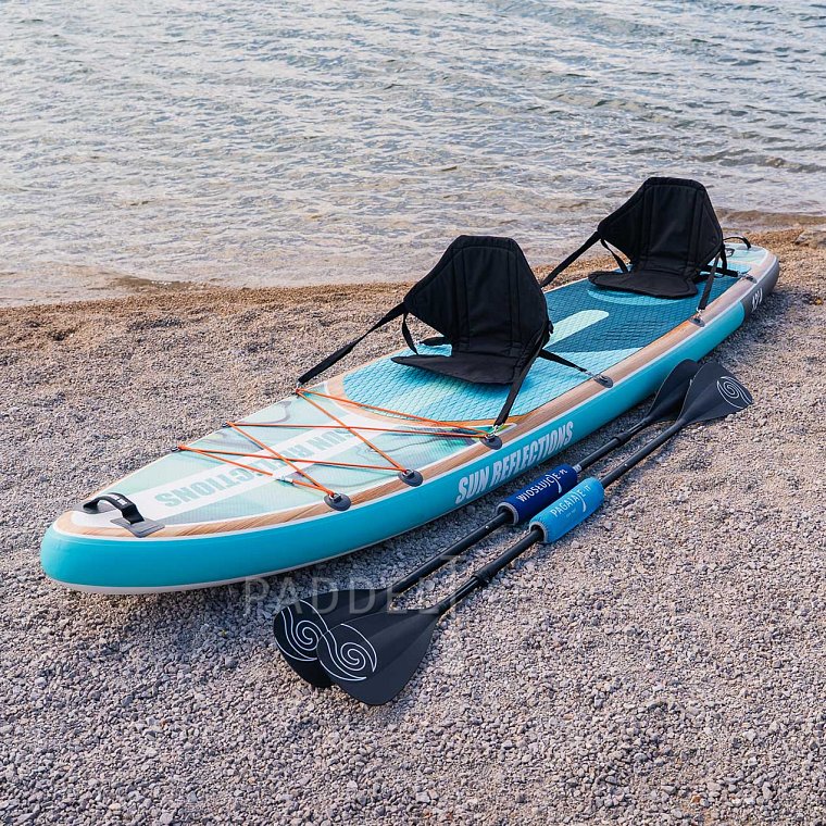 SUP SUN REFLECTIONS MULTI 12'4'' MINICOMBO Ocean mirage - aufblasbares Stand Up Paddle Board