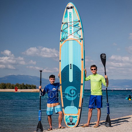 SUP SUN REFLECTIONS MULTI 12'4'' MINICOMBO Ocean mirage - aufblasbares Stand Up Paddle Board