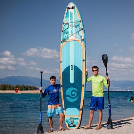 SUP SUN REFLECTIONS MULTI 12'4'' MINICOMBO Ocean mirage - aufblasbares Stand Up Paddle Board