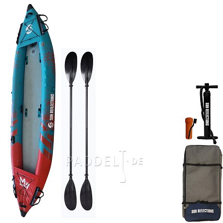 Kajak SUN REFLECTIONS TUBE - aufblasbares 2-Personen-Kajak