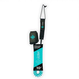 LOZEN Coil Leash 10' blau - Sicherheitsleine für SUP