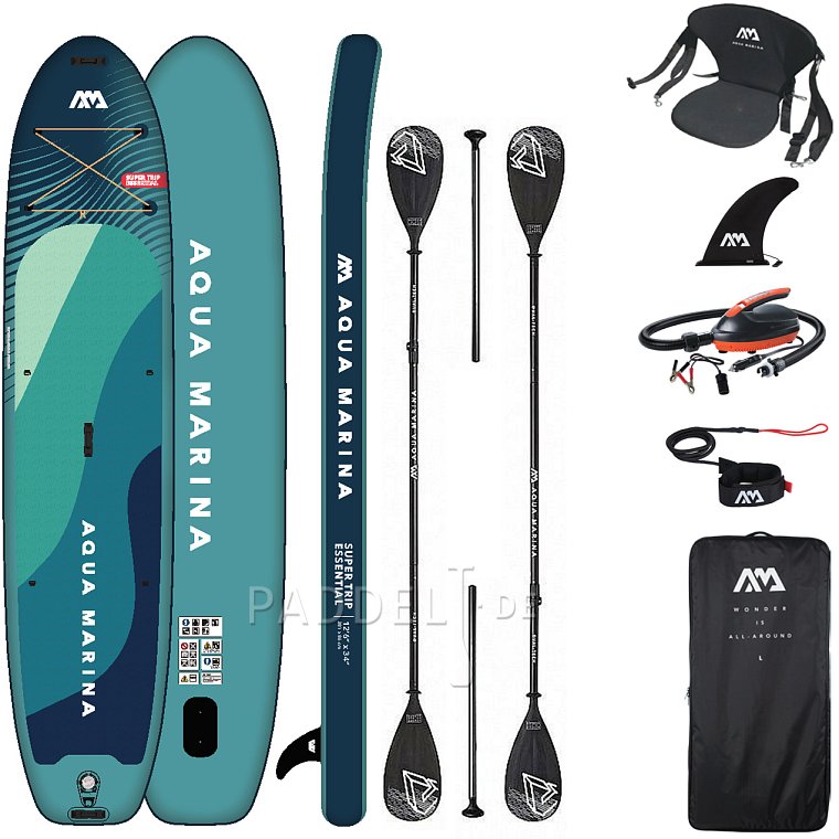 SUP AQUA MARINA Supertrip 12'6 Essential 2026 - aufblasbares Stand Up Paddle Board