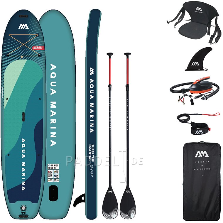 SUP AQUA MARINA Supertrip 12'6 Essential 2026 - aufblasbares Stand Up Paddle Board