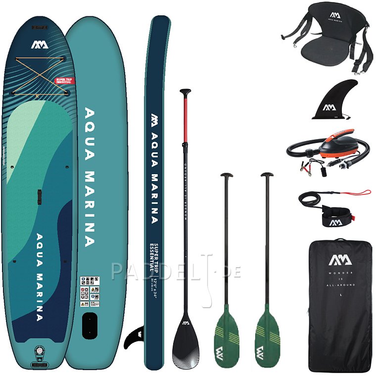 SUP AQUA MARINA Supertrip 12'6 Essential 2026 - aufblasbares Stand Up Paddle Board