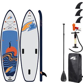 WindSUP F2 GLIDE 10'0 YOUTH WINDSURF/WING GREY - aufblasbares Stand Up Paddle Board, Windsurfboard