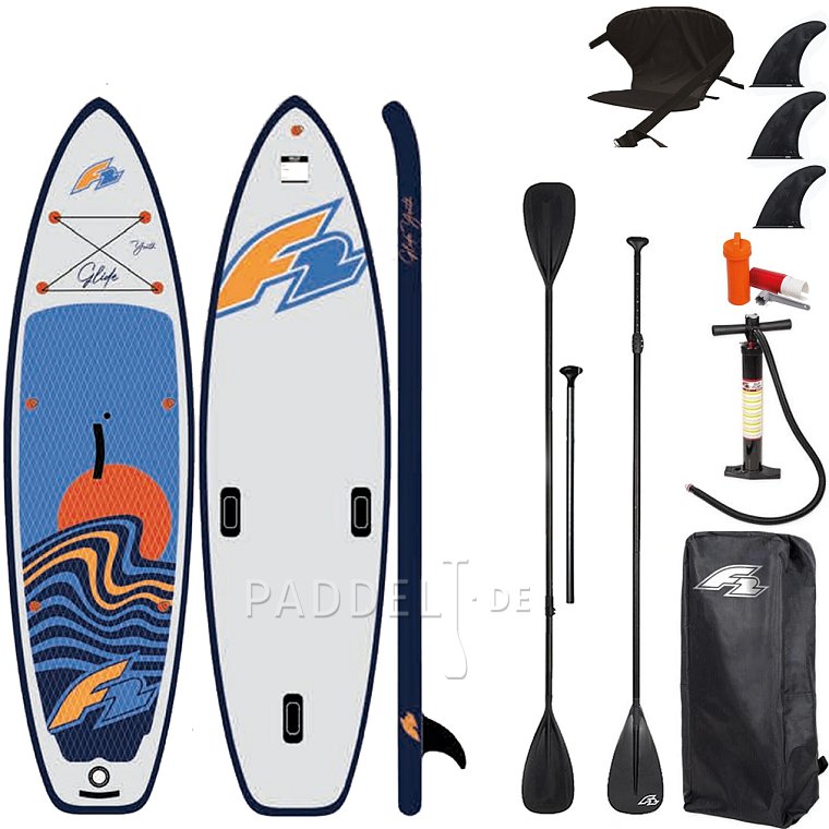 WindSUP F2 GLIDE 10'0 YOUTH WINDSURF/WING GREY - aufblasbares Stand Up Paddle Board, Windsurfboard
