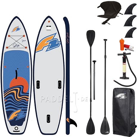WindSUP F2 GLIDE 10'0 YOUTH WINDSURF/WING GREY - aufblasbares Stand Up Paddle Board, Windsurfboard