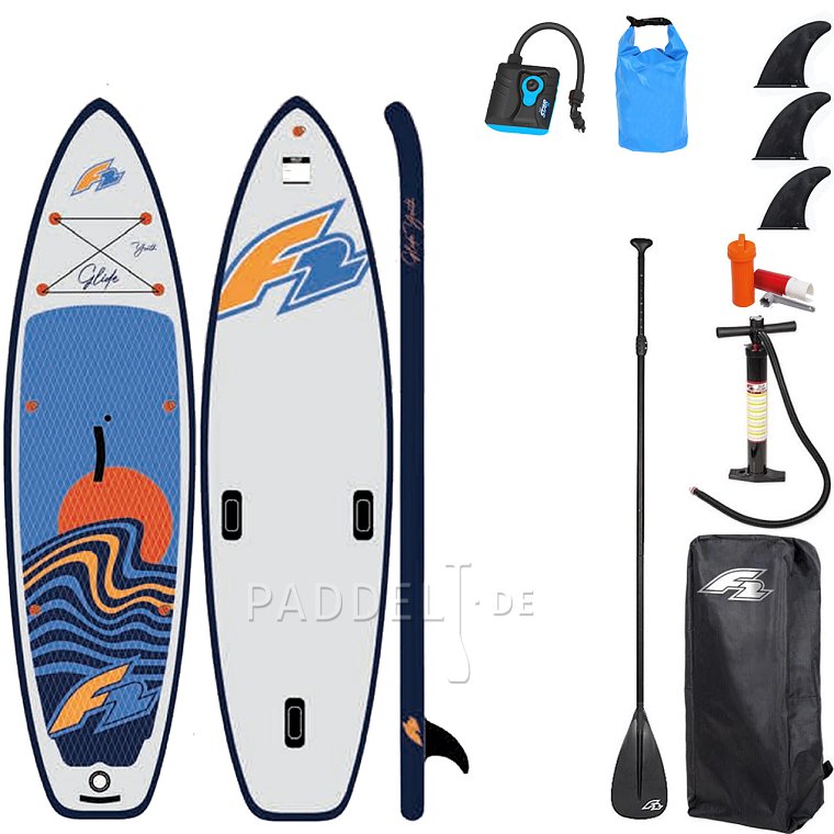 WindSUP F2 GLIDE 10'0 YOUTH WINDSURF/WING GREY - aufblasbares Stand Up Paddle Board, Windsurfboard