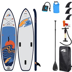 WindSUP F2 GLIDE 10'0 YOUTH WINDSURF/WING GREY - aufblasbares Stand Up Paddle Board, Windsurfboard