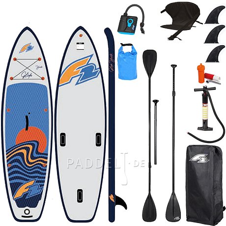 WindSUP F2 GLIDE 10'0 YOUTH WINDSURF/WING GREY - aufblasbares Stand Up Paddle Board, Windsurfboard